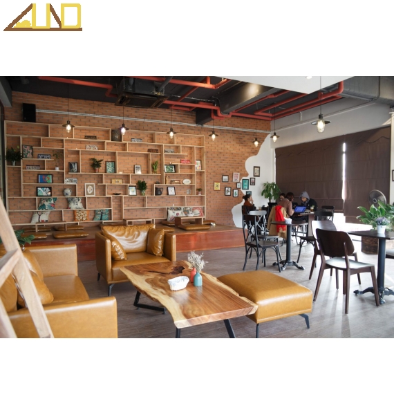 Sofa - kệ sách quán Cafe