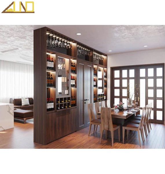 Tủ rượu ngăn phòng khách và bếp